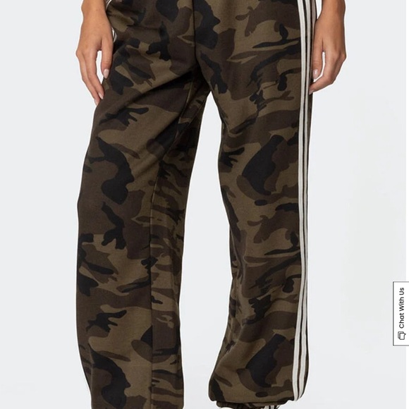 PacSun Camouflage Track Pants with Stripes - Picture 2 of 2